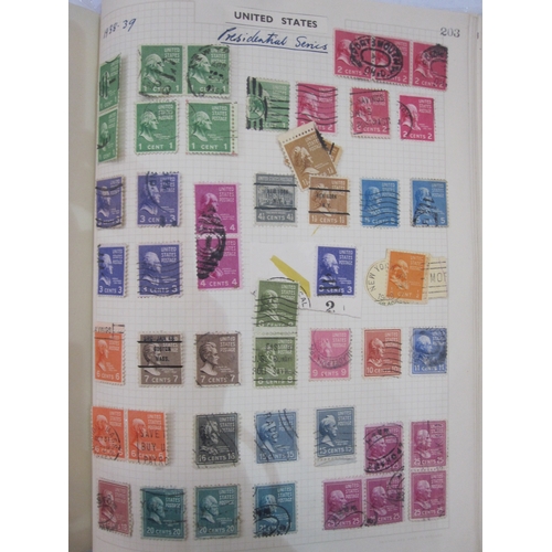 49 - Album with many stamps both Commonwealth and foreign including Australian states and Hong Kong