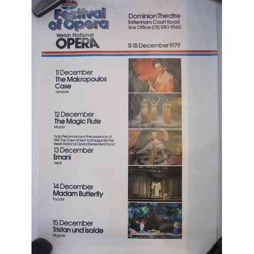 214 - Ten film and theatre posters including Anthony and Cleopatra, RAC Aldwych Welsh National Opera, 1997... 