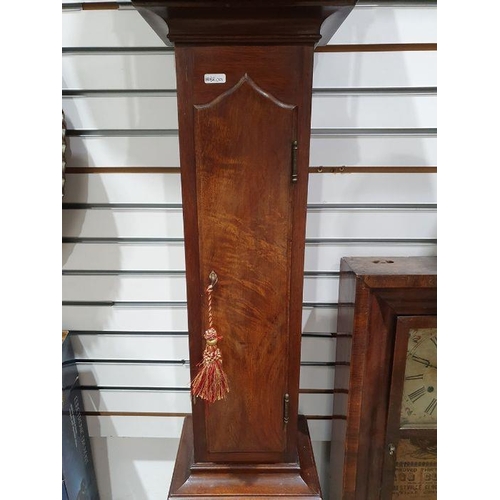 1000 - Possibly 19th century mahogany longcase of diminutive proportions, the brass dial marked 'Turner', w... 