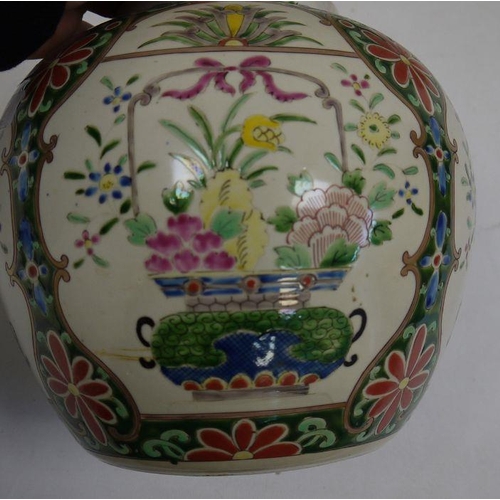 11 - Collection of Chinese ceramics, late 19th century and later, including a pair of ginger jars and dom... 