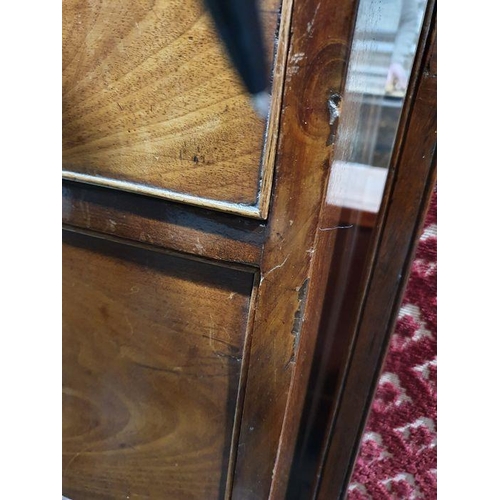 1196 - 19th century mahogany chest of two short over two long drawers, on splayed feet, 94cm x 89cm