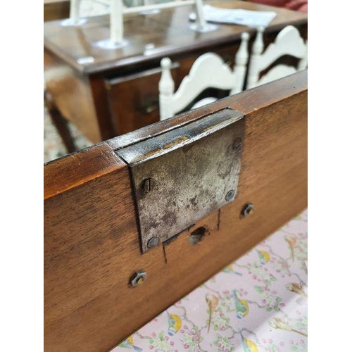 1216 - 19th century mahogany chest of two short over three long drawers, on bracket feet, 107.5cm x 102cm