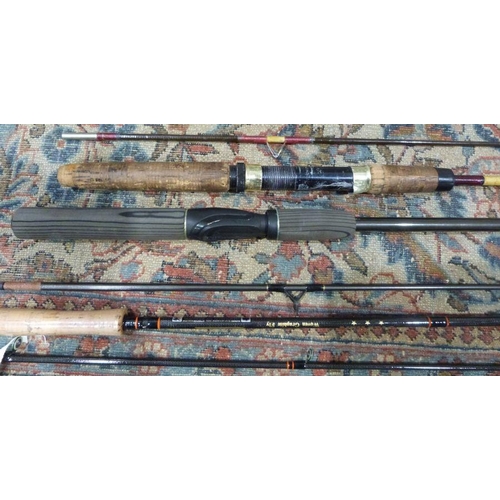 197 - Three fishing rods to include a Silstar WR3751-270 and a Ganspin Rod (3)