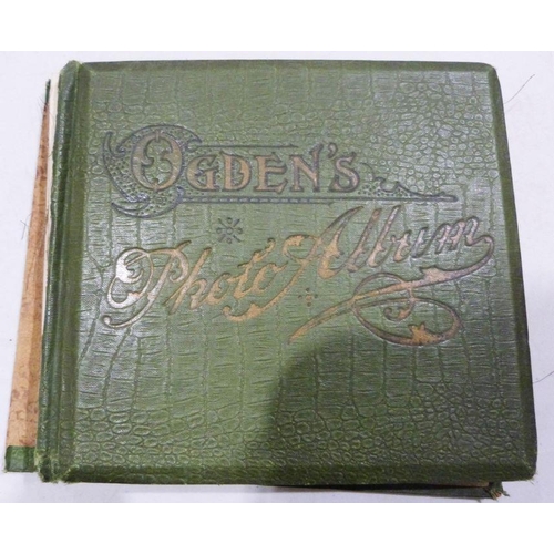 227a - Ogdens album and contents of black and white cigarette cards, of military figures, scenes from the o... 