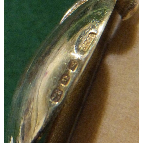 329 - Victorian silver pickle fork, Sheffield 1891, a small silver shoe lift, Sheffield 1931, an Edwardian... 