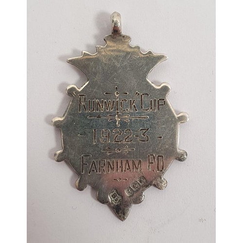 367 - Three silver Farnham Grammar School medals, two 1920's/30's Farnham silver sporting medals, a quanti... 