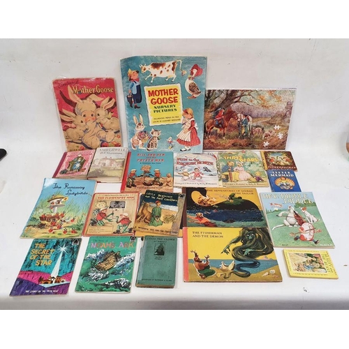 428 - Vintage child's toys and pictures to include Mazda Disney lights, Walt Disney Winnie the Pooh game, ... 