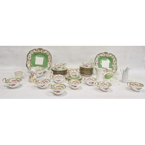 9 - Late 19th/early 20th century Aynsley china tea set for 12, to include teacups, saucers, tea plates, ... 