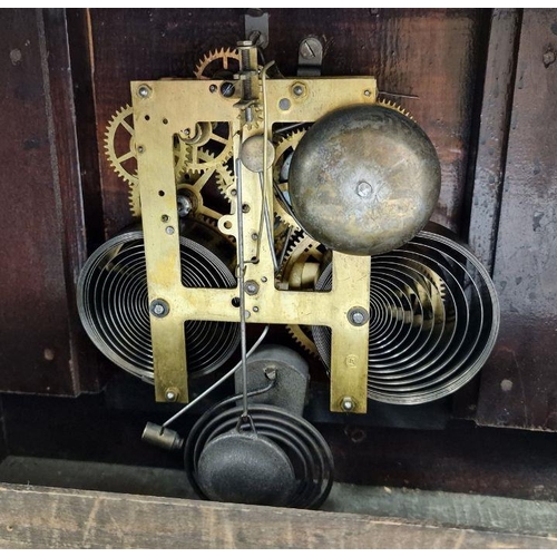 1022 - 20th century mantel clock with Arabic numerals to the dial, marked 'Made by The Sessions Clock Co Fo... 