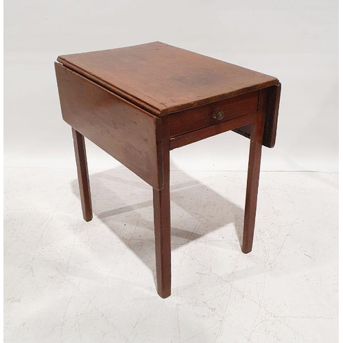 1123 - Single drawer mahogany Pembroke table