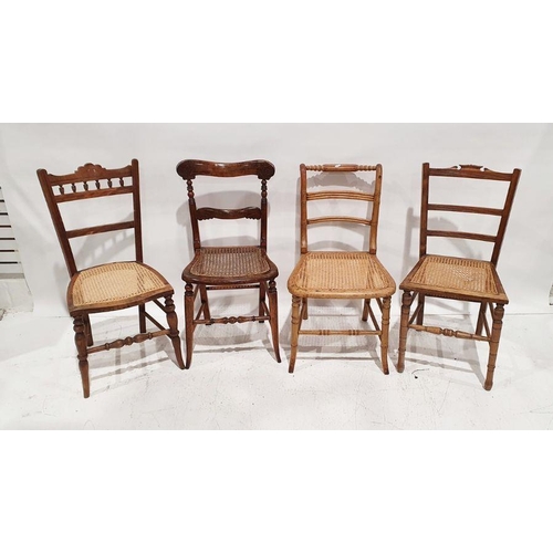 1135 - 11 assorted cane-seated chairs (11)