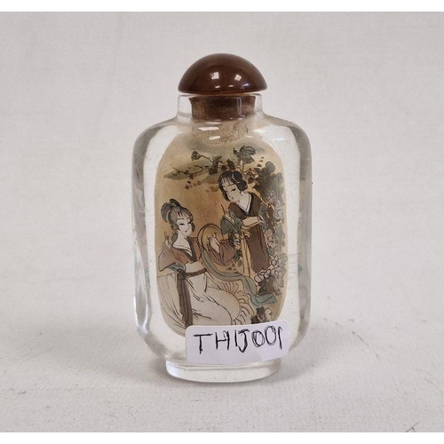 125 - Chinese snuff bottle with internal painted decoration