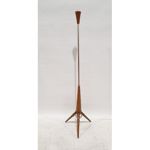 1337 - Mid-century modern teak and steel standard lamp