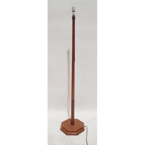 1361 - 20th century standard lamp on hexagonal base