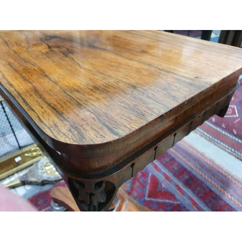 1380 - Victorian rosewood worktable, the rectangular top with rounded corners, opening to reveal part fitte... 