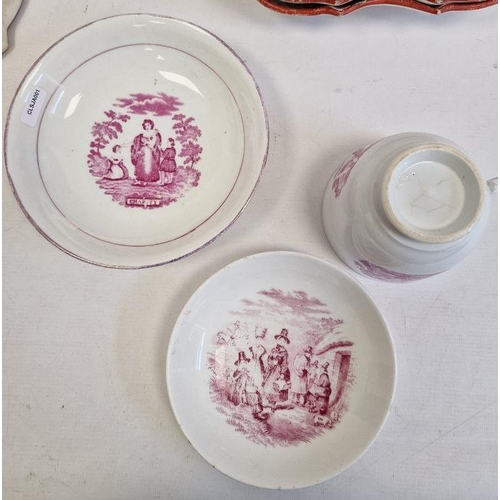 20 - Quantity of late 18th/early 19th century J & E Baddeley earthenware dessert plates, serving dishes a... 