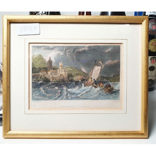 297a - Donald Ayres
 Oil on panel
 'Loch Linnie' signed lower right 8 x 11 cm
 together with assorted print... 