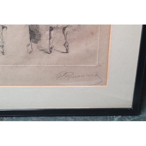 297 - Paul Renouard (1845-1924)
 Drypoint
 Ballerinas, indistinctly signed lower right, 16cm x 23.5cm

 Af... 