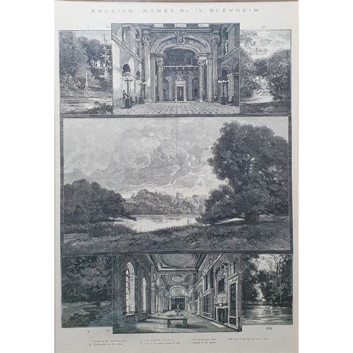 305 - After Mounteard
 Lithographic print
 Blenheim and two further (21 x 30.5 cm) (3)