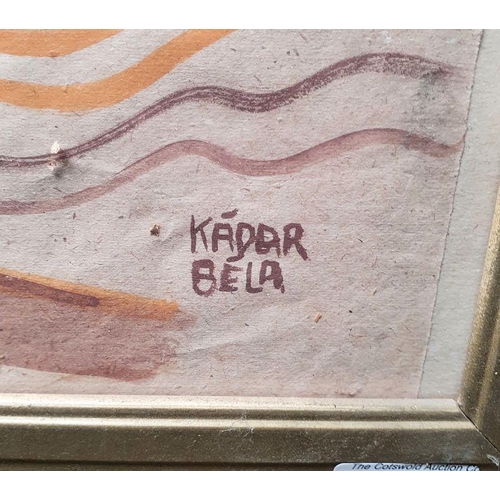 315 - Bela Kadar (1877-1956)
 Watercolour 
 Study of a nude, signed lower right, bears label verso, 37.5cm... 