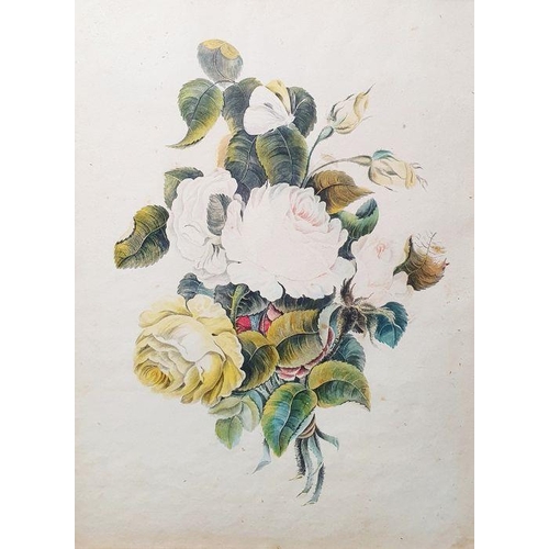 327 - Late 19th/early 20th century school
 Pair of watercolours
 Still life studies of flower arrangement,... 