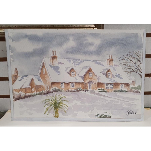 348 - F M Lyte 
 Watercolour
 Continental town scene, signed lower right 
 F M Price
 Amateur watercolours... 