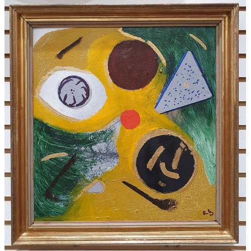 354 - R S Giles (Contemporary)
 Oil on Board
 'Gold prospect' initialled and labelled verso, unframed 39 x... 