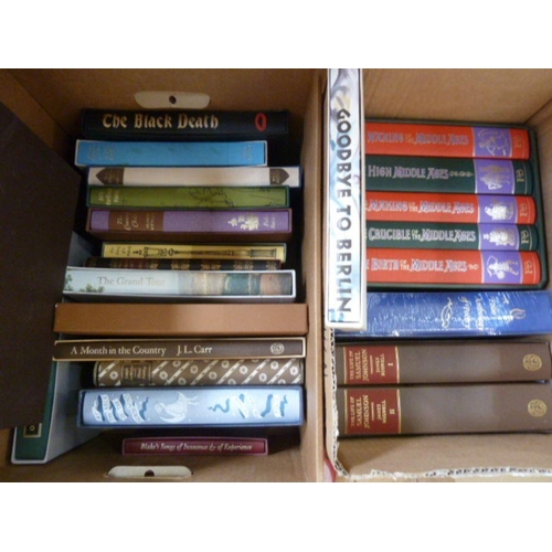 148 - Folio society - 3 boxes to include A History of England etc