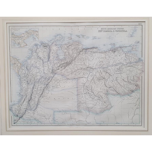 174 - Quantity of framed maps published by British Columbia and Vancouver Island, Denmark, Turkish Empire,... 