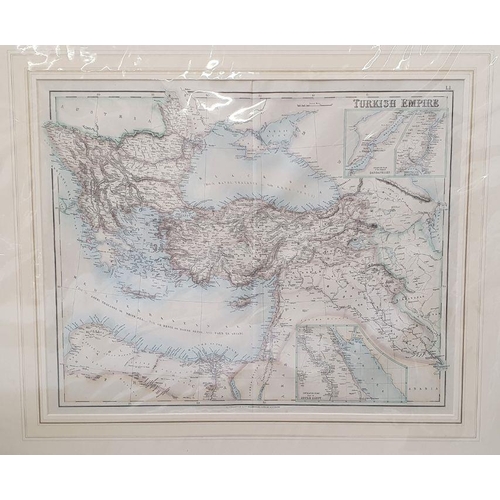 174 - Quantity of framed maps published by British Columbia and Vancouver Island, Denmark, Turkish Empire,... 