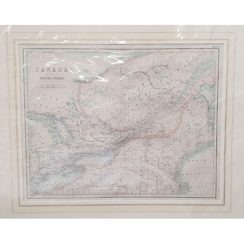 174 - Quantity of framed maps published by British Columbia and Vancouver Island, Denmark, Turkish Empire,... 