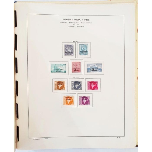 191 - India: Mint collection post-independence 1952-1991 in Schaubek purposed album c20 pages.  Defin., co... 