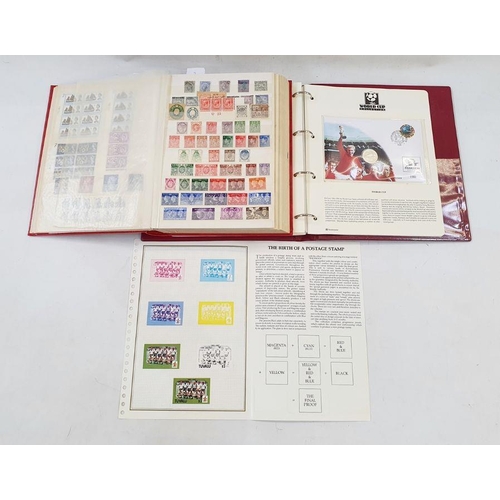 201 - GB, Commonwealth & Rest of World: Box of 3 albums and 4 stockbooks of QV-QEII period stamps, mostly ... 