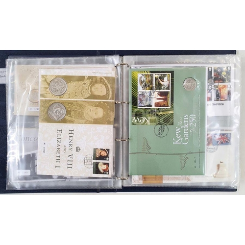 213 - GB: Collection of 167 Limited Edition Numismatic-Philatelic Covers, 1993-2021 inc. 9 Royal £5 proof ... 