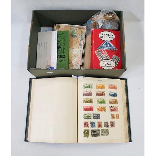 214 - All World: Boxed Collection in 2 albums, packets & loose with SG catalogues 1941 and 1964.  Defin., ... 