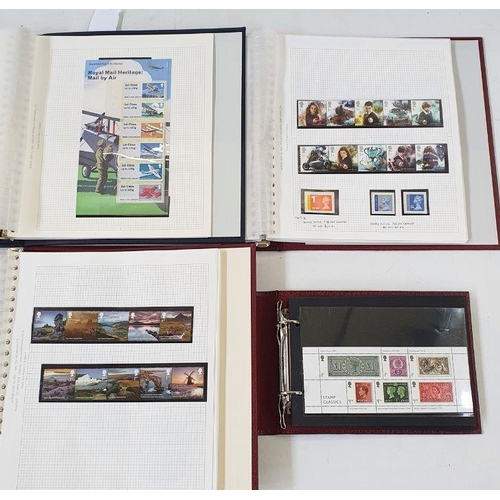 216 - GB: QEII Mint Defin., Commem. & 'Post-and-Go' stamps 2015-2021 in 5 albums plus 4 albums of clean, p... 