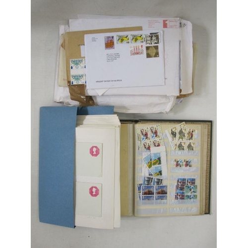 228 - GB & British Empire:  Box of various, inc. an album, folders, pages and blocks/loose in registered e... 