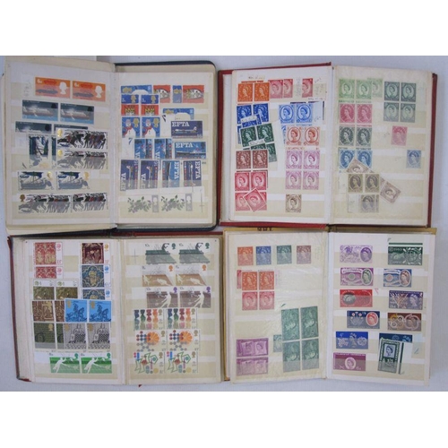 228 - GB & British Empire:  Box of various, inc. an album, folders, pages and blocks/loose in registered e... 