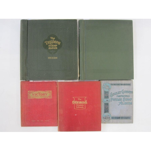 243 - GB, British Empire & Rest of World: Box of 5 albums & packet of covers /loose in envelopes.  Good st... 