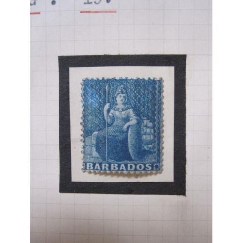 245 - Barbados: QV 1d Blue, mint, 1861, perf.14, no watermark, SG19, cat £850