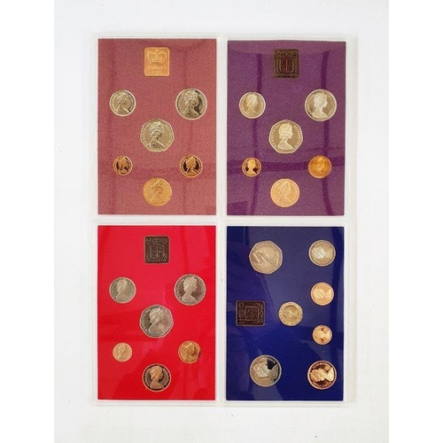 269 - Royal Mint Proof Sets, The Coinage of Great Britain, from 1970 to 1982 (13)