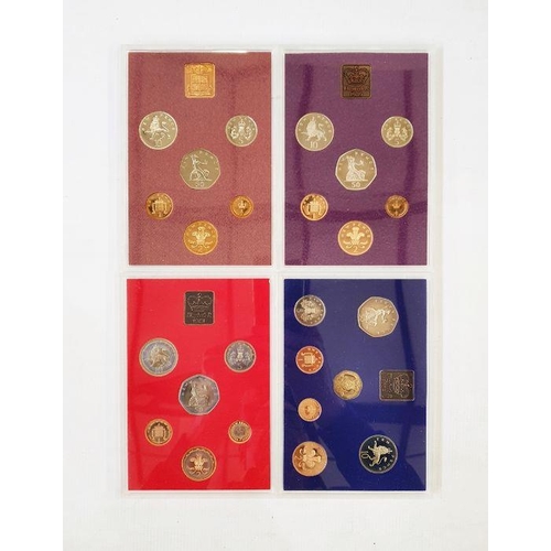 269 - Royal Mint Proof Sets, The Coinage of Great Britain, from 1970 to 1982 (13)