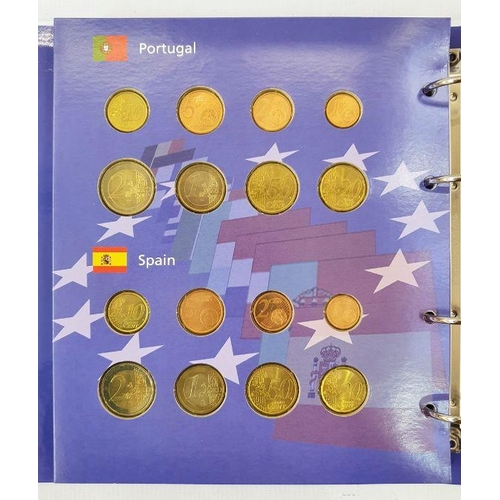 279 - Presentation Folder containing Brilliant Uncirculated Euro Coin Sets from Austria, Belgium, Finland,... 