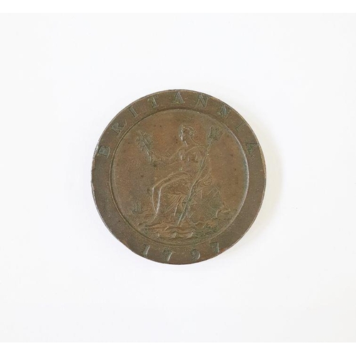 286 - George III (1760 - 1820), Birmingham mint, 1797 cartwheel two pence