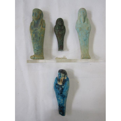 348 - Collection of Egyptian stone faience and pottery shabtis (believed to be tourist piece, possibly bet... 