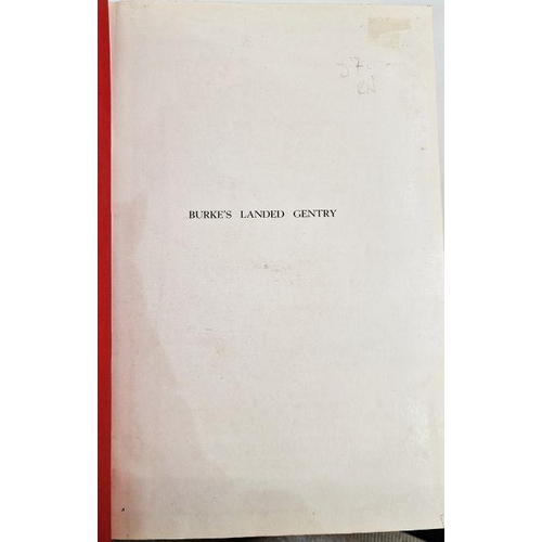 36 - Burke's Landed Gentry 1952, Burke's Peerage, Baronetage and Knightage 1897, London, Harrison, Pall M... 