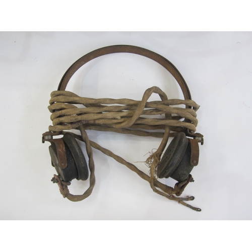 387 - WWII R1155 Royal Air Force radio receiver with headphones.  The receiver was used on Wellington, Lan... 