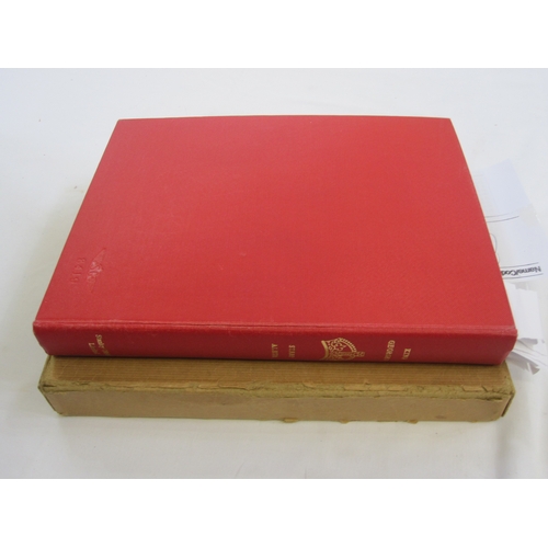 234 - Purposed, 220 page, interleaved red SG 'King George VI' stamp album, 1964 edition, c98% complete.  D... 