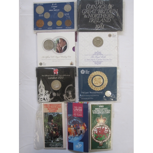 291 - A large quantity of Brilliant Uncirculated coin sets and proof sets.  Also within this lot, some pre... 