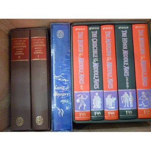 148 - Folio society - 3 boxes to include A History of England etc